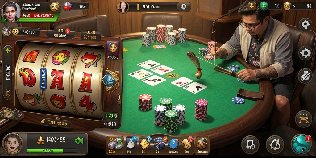 luckytopia - Screenshot menunjukkan karakter utama dalam aksi seru.