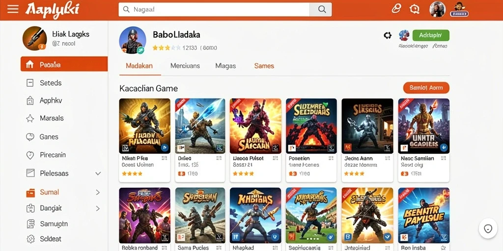 qq1221 - Menu permainan yang mudah dinavigasi.